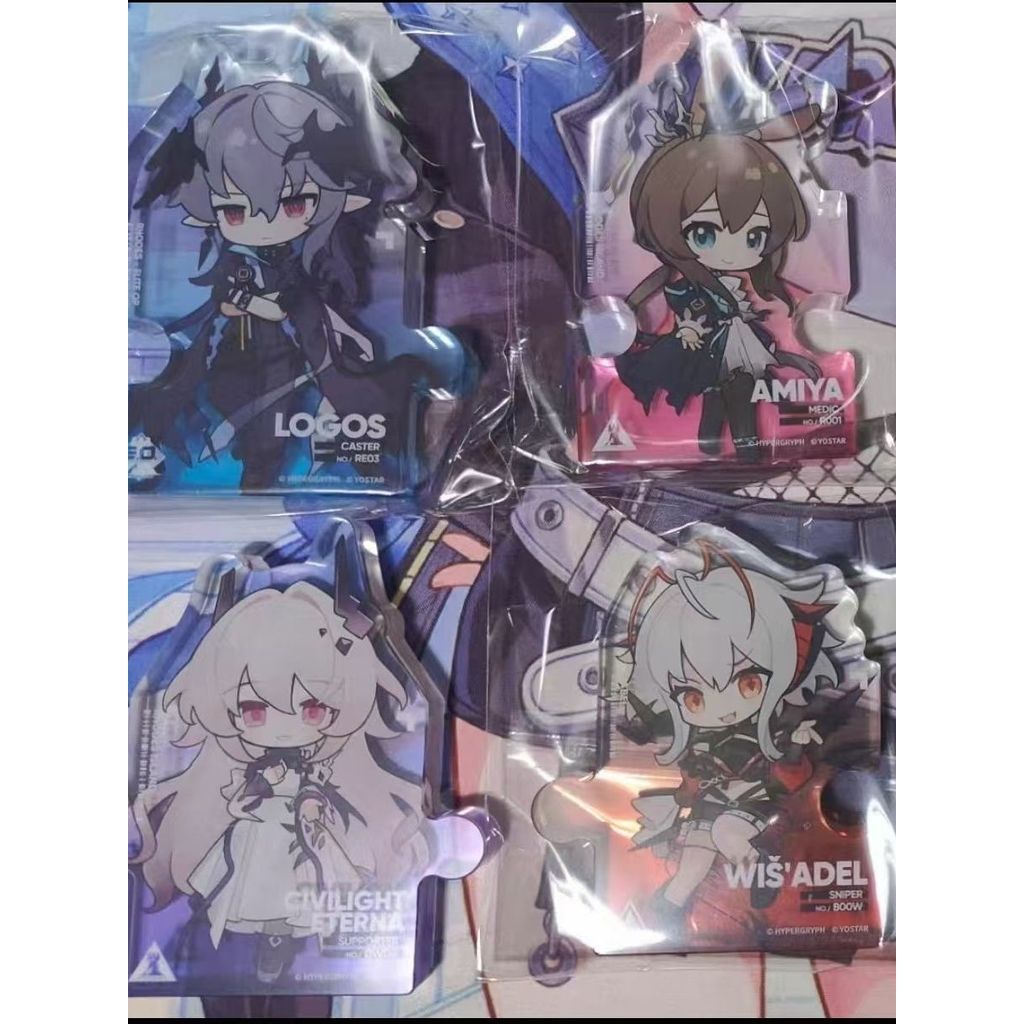 🌟小象免運🌟明日方舟周邊 明日方舟拼圖立牌 明日方舟立牌 特蕾西婭拼圖立牌 邏各斯立牌 阿米婭立牌 W小立牌 未拆