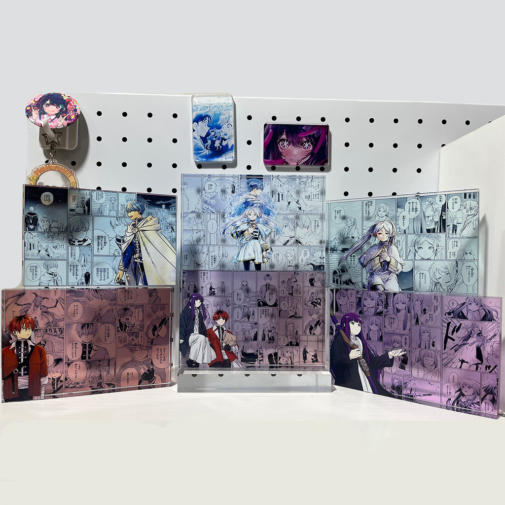 🌟小象優選🌟葬送的芙莉蓮亞克力磚 葬送的芙莉蓮磚  芙麗蓮亞克力磚 辛美爾亞克力磚 菲倫休塔爾克水晶磚 葬送的芙莉蓮週邊