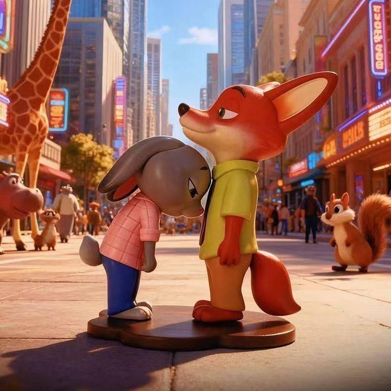 免運🎁動物方程市 Zootopia 哈茱蒂 胡尼克 快俠 樹懶 公仔 收藏模型 手辦 朱迪和尼克瘋狂動物城玩具可愛朱迪
