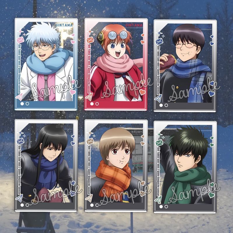 現😻貨 銀魂三年Z組銀八老師快閃周邊神樂沖田總悟亞克力透卡拍照掛件谷