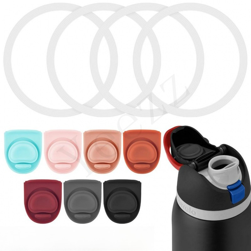 Owala 瓶蓋密封件不含 BPA 的矽膠水瓶蓋墊片,適用於 Owala Free Sip 16/19/24/32/40