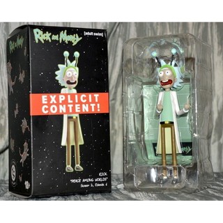 跨境新品 克與莫蒂公仔 Rick and Morty 瑞克與莫蒂公仔 Peace Among Worlds中指公仔擺件