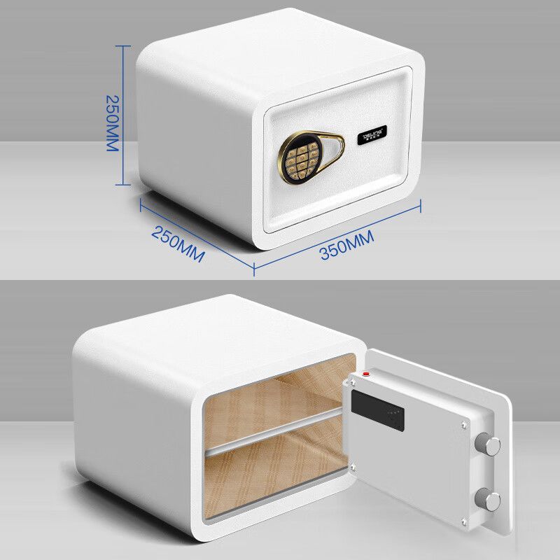 德凌保險櫃家用小型密碼指紋保險箱全鋼防盜辦公家庭保管箱