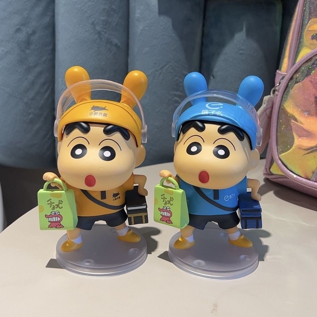 【限時優惠🏆】野原新之助擺件 蠟筆小新擺件 小新中控臺擺件裝飾 桌面擺件 野原新之助模型PVC公仔 交換禮物生日禮物