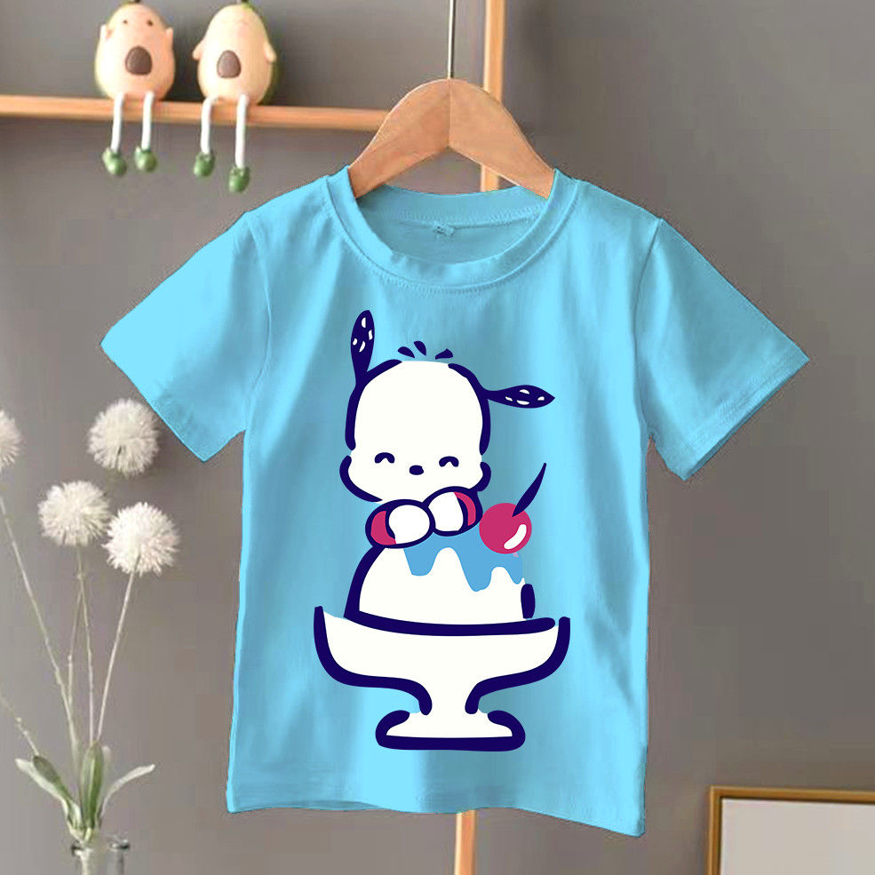 韓國 2026 年 T 恤 KIDS BOY GIRL POCHACCO 可愛小狗 Pochacco 可愛 Pacha 