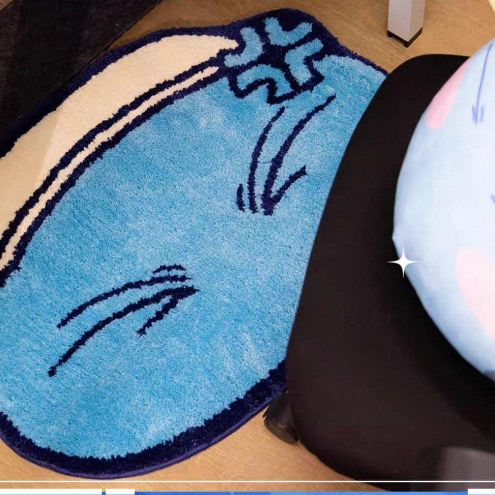 💙 転生したらスライムだった件 💙【免運】關於我轉生變成史萊姆這檔事大號地墊地毯