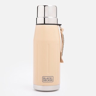 BLACK+DECKER 綠野316不鏽鋼保溫隨行壺 650ml 晨霧奶油