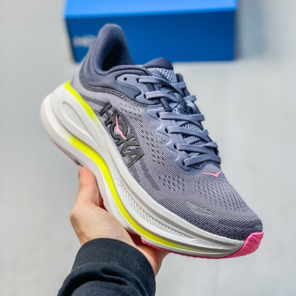 Hoka Bondi 9 跑步鞋男式女式輕便緩震馬拉松透氣公路訓練運動鞋 7RZA