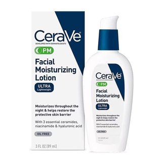 適樂膚 Cerave PM 晚霜 AM 日霜 臉部 頸部 玻尿酸 修復乳液 臉部隔離 89ml 保濕乳液 舒緩防護