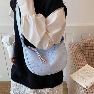 新款爆款斜挎餃子包 星星尼龍餃子包 尼龍包包女 斜挎包 餃子包 水餃包 單肩包 側背包 肩背包
