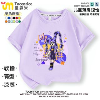 新款poppy playtime 波比的遊戲莉莉女童短袖t恤衣服半袖上衣服潮