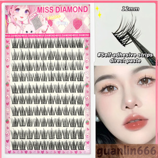 【臺灣出貨】Miss Diamond 無膠假睫毛 10排大容量捲翹分段睫毛-良品雅物