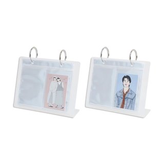 壓克力 站立式 雙格 卡冊 共2款 收藏 卡冊 明星 偶像 小卡 遊戲卡 動漫 PC-30086 珠友【金玉堂文具】