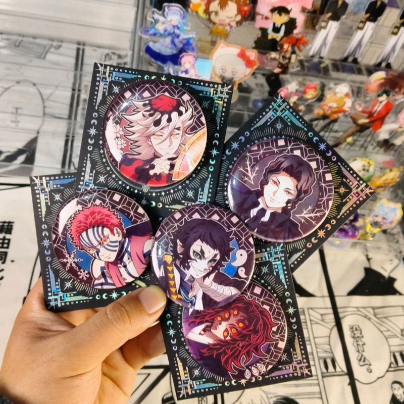 臺灣出貨✦‧♡🍄鬼滅之刃無限城系列 吧唧 二次元 周邊 童磨 無慘 獪嶽 黑死牟 掛飾 徽章