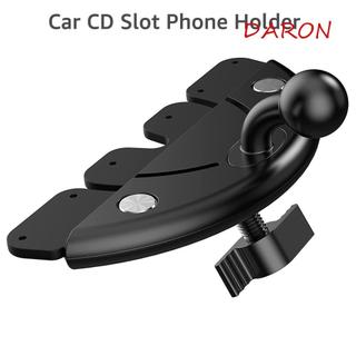 DARON CD 插槽手機支架底座,17mm 球頭出風口夾手機支架,操作簡單通用防震多功能車載手機支架手機支架