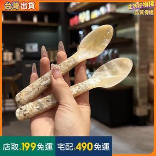 【老闆娘自留漂亮】貝殼勺海螺大螺勺珍珠貝母加工月光螺餐廳西餐 輕奢餐具 拍攝道具 🌟生活好物棧🌟
