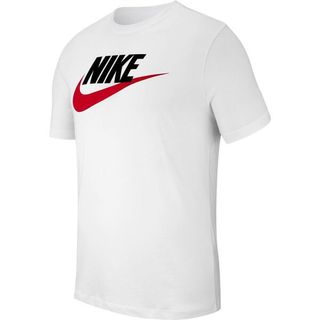 Nike As M Nsw Tee Icon Futura 男 短袖 T恤 純棉 休閒 白紅 AR5005-100
