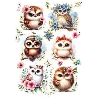 TF-花鳥蝴蝶0002 水轉/藝術紙/Transfer paper/art paper