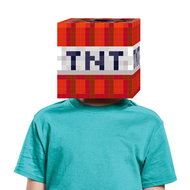 ✨台灣出貨✨我的世界頭罩 我的世界 苦力怕娘TNT 綠色方塊 史蒂夫面具 手工立體紙模型DIY 史蒂夫苦力怕頭罩 方塊人