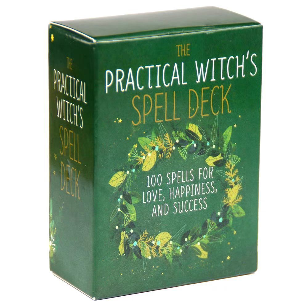 現貨 9*6cm實用見習女巫神諭卡 英文桌遊 卡牌遊戲the Practical Witch's Spell Deck聚