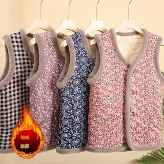 💕臺灣免運💕韓國背心 阿珠媽背心 姨母背心 加絨保暖馬甲 內搭背心老年人秋冬裝夾棉保暖馬甲 奶奶加厚坎肩女 媽媽加絨棉背