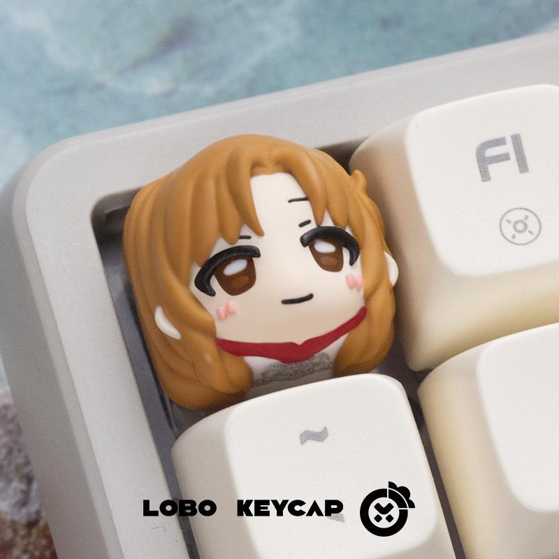 精品推薦🌸【4.14】亞斯娜個性鍵帽3d立體機械鍵盤帽刀劍神域機械鍵盤DIY十字通用