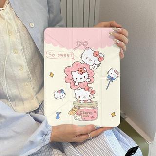 可愛凱T貓 三星 Tab S11 A11+ A10lite y折平板殼 筆槽 A9+ S7FE S6lite 平板保護套