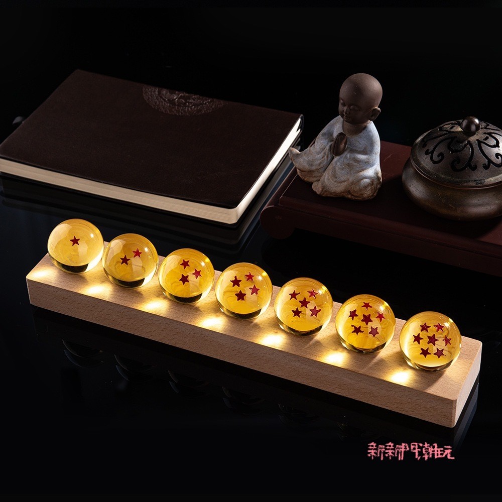 【七龍珠 水晶小夜燈】新品🔥悟空水晶球檯燈擺件 創意動漫小夜燈 療癒小物 送男朋友 學生同學禮物 畢業交換禮 生日禮物