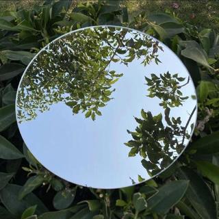 【桃園五金】小鏡子 圓型 DIY鏡子 白色小圓鏡 圓形玻璃鏡片 單面鏡 無殼玻片 鏡片 五金百貨