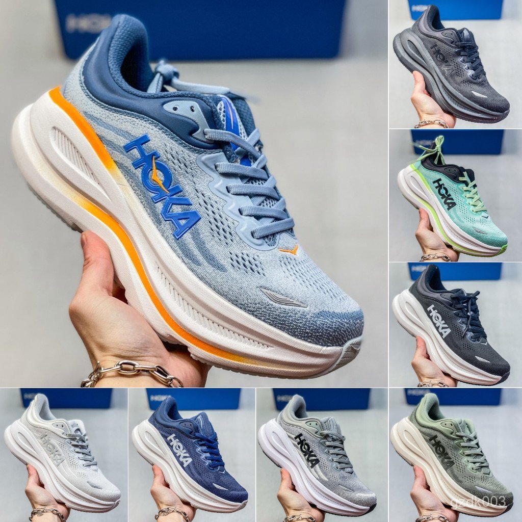New.HOKA Bondi 9 馬拉松訓練跑鞋 - 碳板科技運動鞋 MIKP