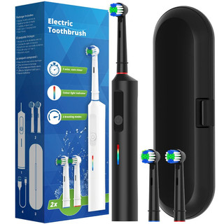 智慧旋轉電動牙刷,可充電旋轉牙刷,相容 Oral B 替換電動牙刷頭