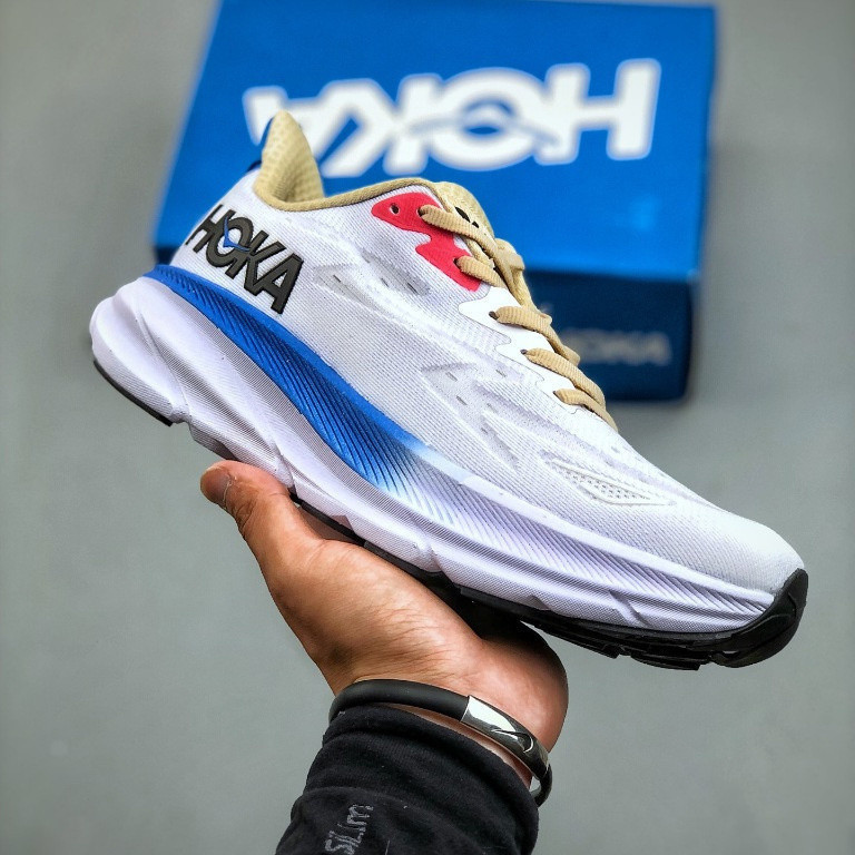 HOKA Clifton 9 男女專業緩震跑鞋,超輕透氣厚底運動鞋 3645 碼 HDOU P30C
