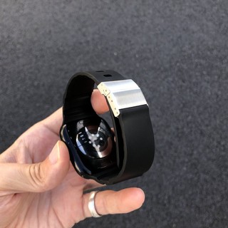 矽膠錶帶 運動款錶帶 適用於 Apple Watch 12-11-10-SE3 錶帶 46mm 49mm 折疊磁吸扣