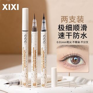 免運特惠💕眼線筆💕兩支裝極細XIXI眼線筆防水防汗持久不暈染下睫毛液筆超軟毛頭臥蠶