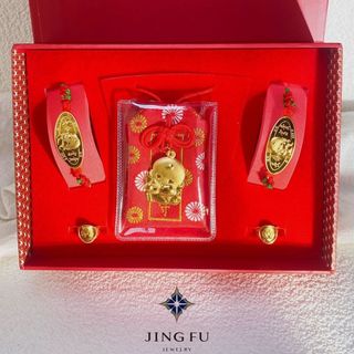 ✧中壢景福珠寶✧ 黃金9999 音樂可愛彌月禮盒 黃金擺件 送禮 保值 黃金 彌月禮盒