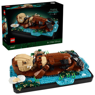 LEGO樂高積木/ Ideas/ 21366/ 漂浮海獺 eslite誠品
