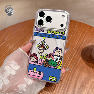 玩具總動員娃娃機magsafe磁吸透明殼適iPhone17 15 14 13 12 11大孔手機殼16promax