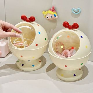 🎀 家用糖果罐 客廳茶几桌面前臺擺放 膠囊咖啡零食果盤 可愛創意收納盒 零食罐 髮飾收納盒 日常穿搭
