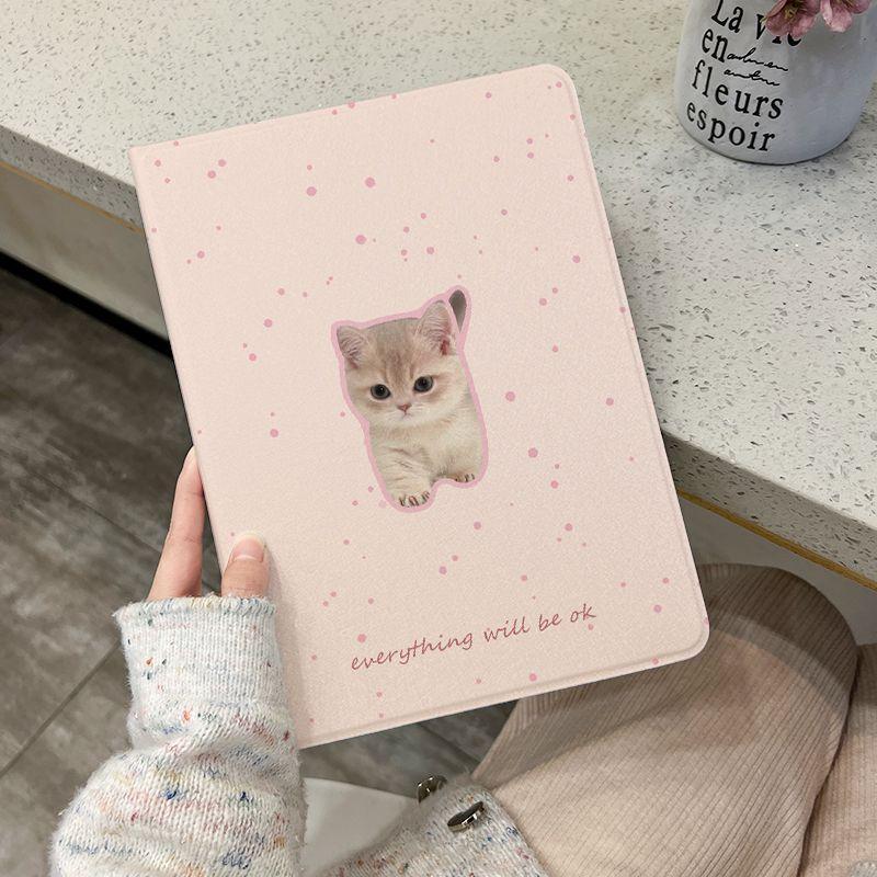 可爱猫卡通 防摔 蘋果iPad 11A16 10 9 8 7 pro10.9吋 Air5 Air4 mini6 保護殼