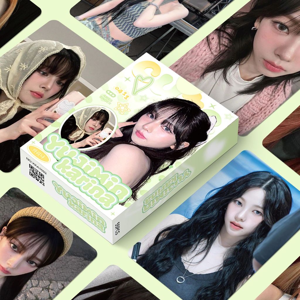 AESPA aespa柳智敏 柳智敏應援周邊 韓國女團aespa110張柳智敏自印小卡明星周邊專輯aespa自拍高清寫真