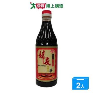 味王-婦友純釀造醬油780ml【兩入組】【愛買】