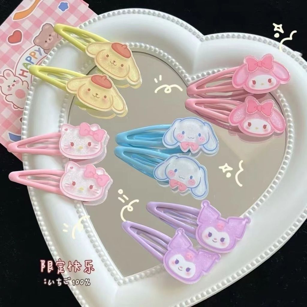 mori🎀mori三麗鷗bb夾側邊碎髮夾日韓小夾子美樂蒂髮卡可愛ins甜妹夾子