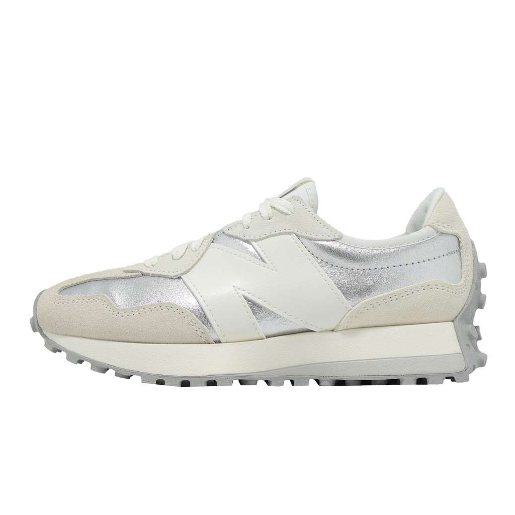 New Balance NB 休閒鞋 327 女鞋 米 銀 復古 麂皮 大N 紐巴倫 [ACS] WS327GLA-B