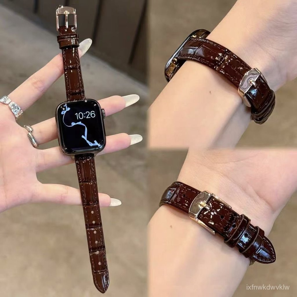 適用蘋果Apple watchs11/10手錶帶新年款竹節紋錶帶iWatchs9錶帶 J5ZY