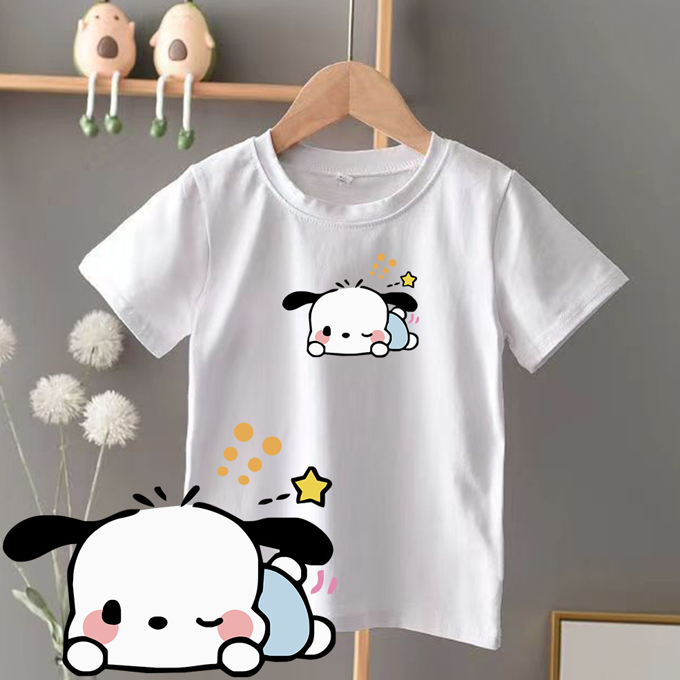 COD 2026 POCO Pochacco 狗小狗 popcloset 三麗鷗 T 恤男孩女孩兒童棉 Pochacco