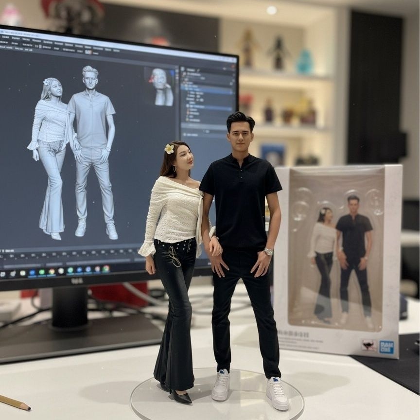 客製化 照片Q版 定制3D模型  爆款盲盒 手辦人偶 實物定製  禮物送禮 情人節禮物 客製禮物