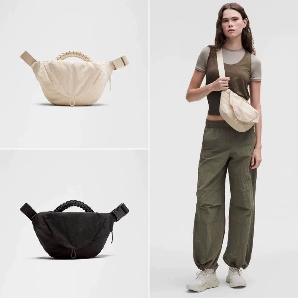 日本正品速代 Lululemon Curved Crossbody3L磁吸扣斜挎包牛角包6L 新款正品