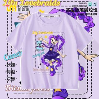 短袖男 短袖T t-shirt 新款poppy playtime 波比的遊戲莉莉女童短袖t恤衣服短袖上衣服潮
