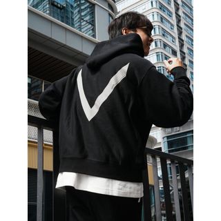 「LAPIVIMA」25AW USAFA REVERSE WEAVE HOODIE 反向編織連帽衛衣 黑色