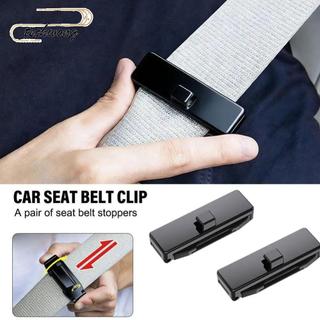 TECHWONG 2PCS 汽車安全安全帶支架,夾子多色汽車安全帶固定夾,防滑通用可調節汽車安全帶扣汽車安全帶飾品配件